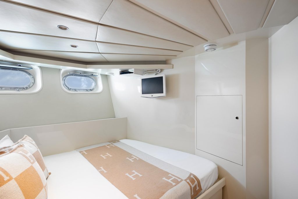 Fourth cabin of the 115 ft mega yacht