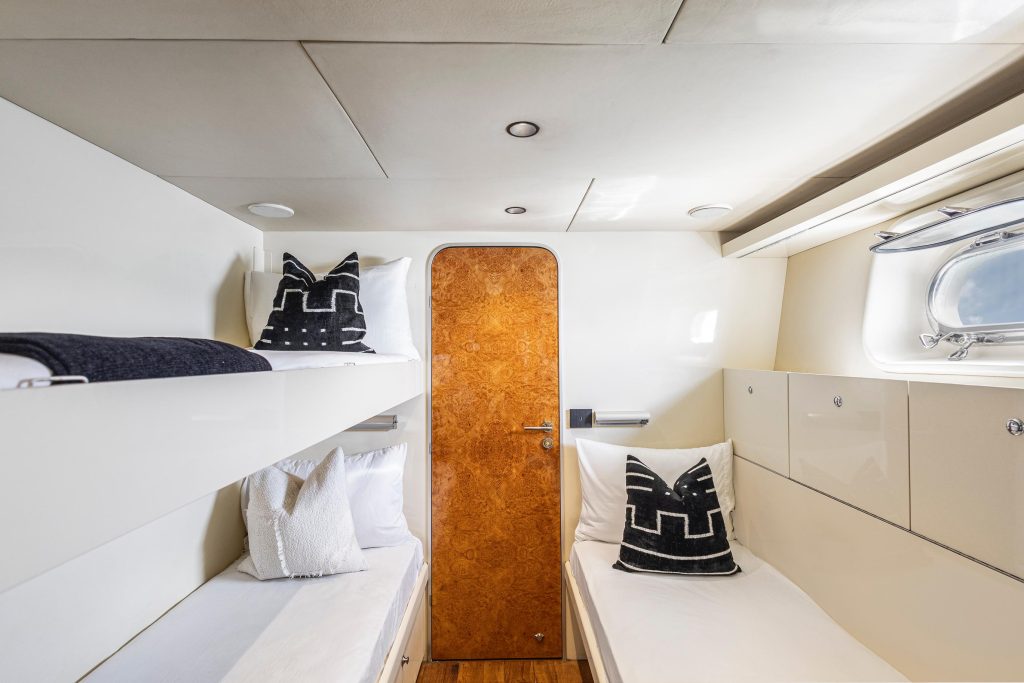 VIP cabin of the 115 ft mega yacht