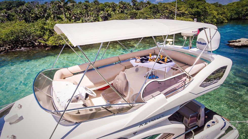 Riviera Maya yacht rentals - AZIMUT 43 superior view