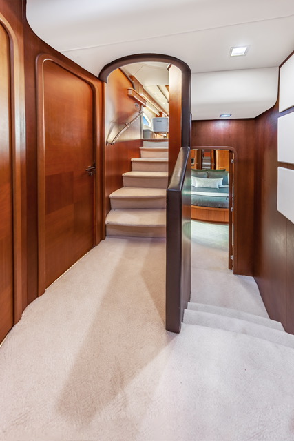 Interior cabin detail of the Azimut 80