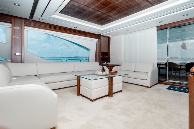 Luxury salon of the Azimut 95