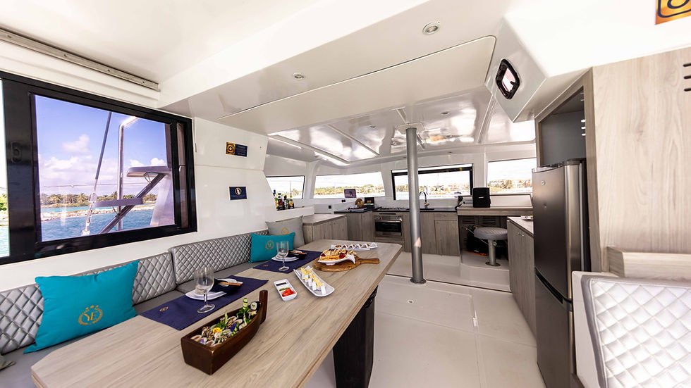 yacht rentals -BALI 40 interior