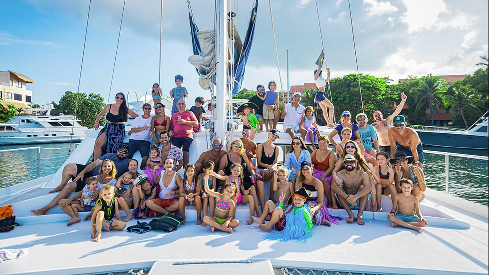 Riviera Maya yacht rentals - CARIBE 65 catamaran for big groups in Riviera Maya
