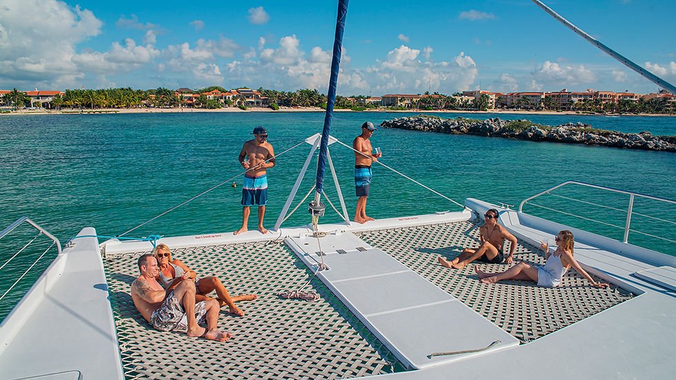 CARIBE 65' catamaran charters Riviera Maya 65 footer