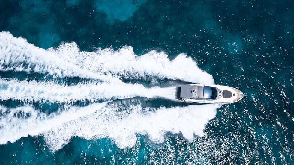 yacht rentals - CRANCHI 50 air view