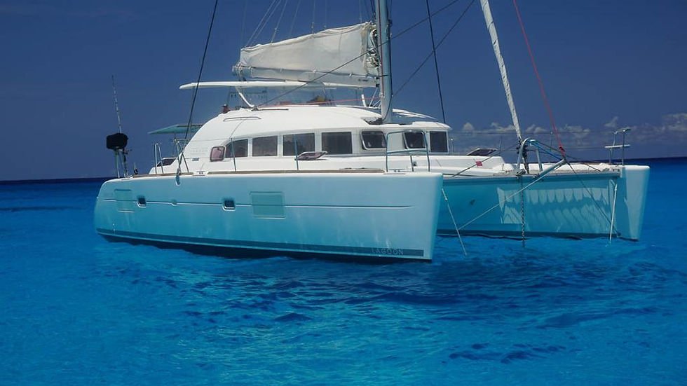 catamaran charters Riviera Maya lagoon 38