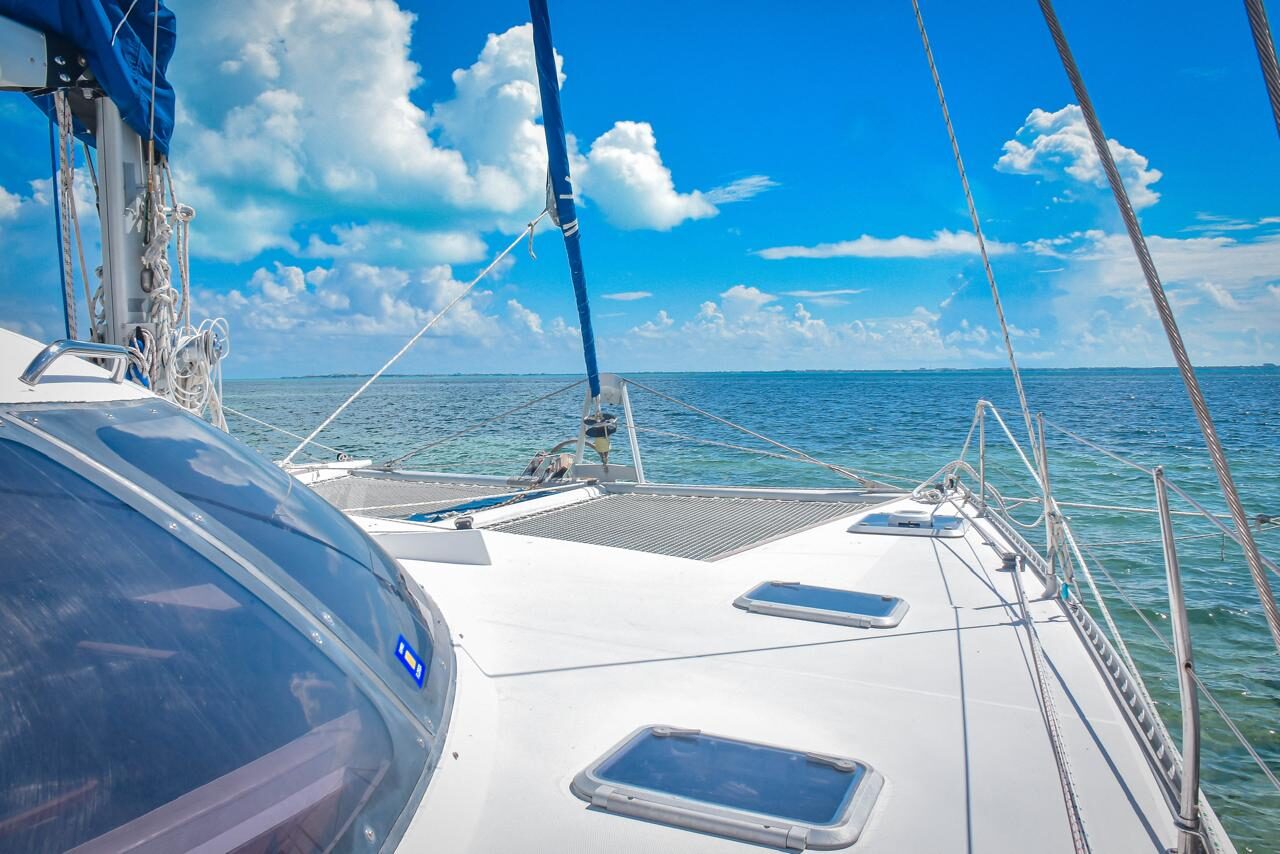 Bow of the Miami Beach catamaran
