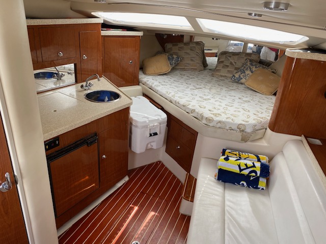 King cabin on the Regal 35 in Cancun