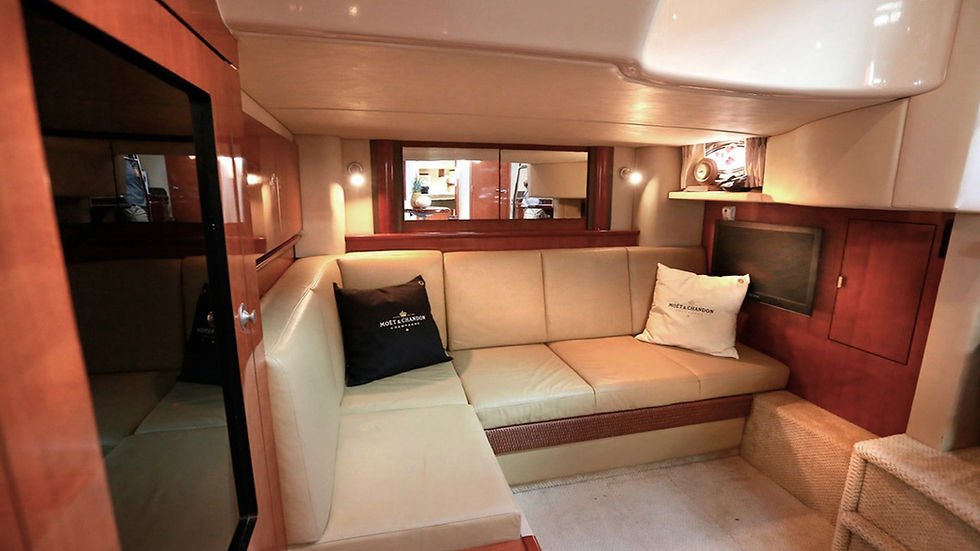 Riviera Maya yachts sea ray 40 charters interior