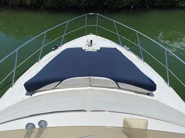 Bow of the Sealine 45 yacht