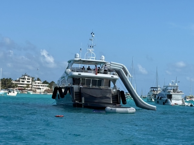 Stern and swim platform of the Sunseeker 120