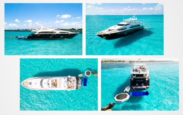 Sunseeker 120 off Costa Mujeres